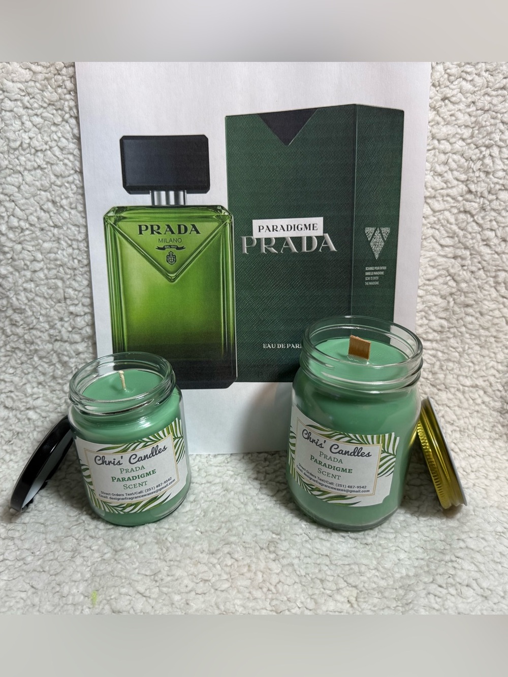 Prada Paradigme Scent Candle Set (type)